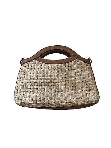 Fossil Woven Straw Top-Handle Bag Leather Tote (view 1)