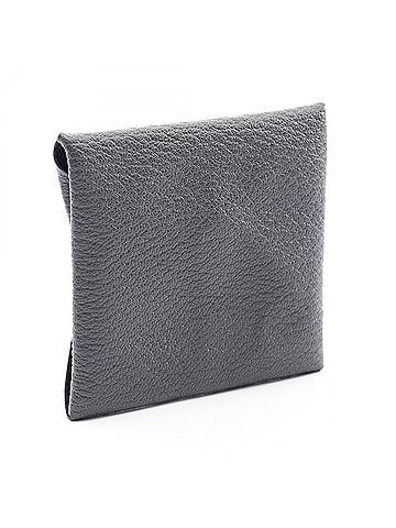 Hermès Hermes Bastia Verso Gris Misty Wallet - Coin Purse Veau Epsom Leather Women's Gray (view 2)