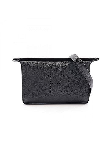 Hermès Hermes HERMES Vid Poche Shoulder Bag Handbag Togo Leather Women's Black (view 1)