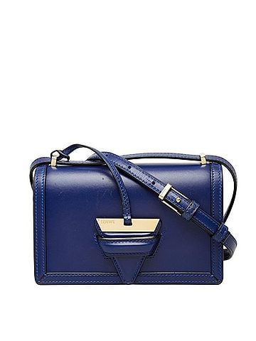 Loewe Loewe Barcelona Crossbody Shoulder Bag, Blue Leather, Women's LOEWE (view 1)
