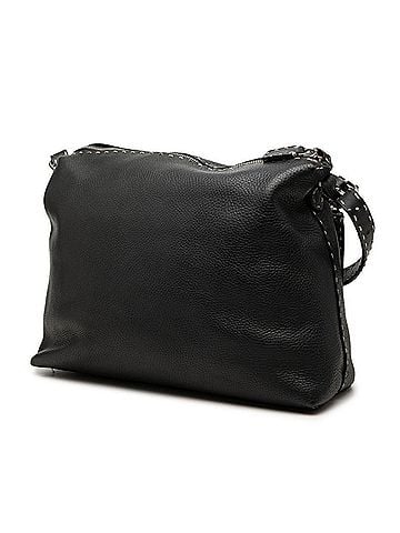 Fendi Fendi Selleria Stitch Crossbody Shoulder Bag, Black Leather, Women's FENDI (view 2)