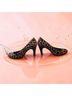 Bandolino Animal Print Black Brown Heels Size 7 1/2 - photo 4