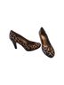Bandolino Animal Print Black Brown Heels Size 7 1/2 - photo 1