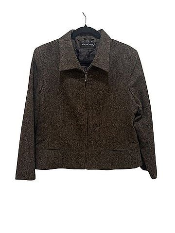 Sandro Wool Tweed Jacket Jacket (view 1)