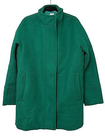 J.Crew Stadium Cloth City Green Cocoon Wool Coat Coat (view 1)