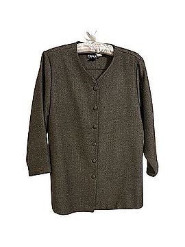 Eileen Fisher collarless wool jacket Jacket (view 1)