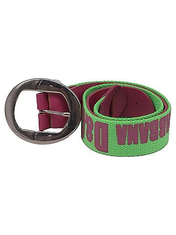Dolce & Gabbana Dolce &amp; Gabbana Logo Buckled Belt in Multicolor Cotton (view 2)