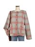 Sundance Plaid Gray Red Blazer Size 16 - photo 1