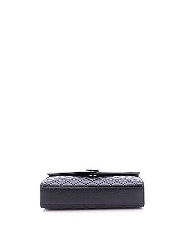 Saint Laurent Classic Monogram Envelope Satchel Mixed Matelasse Leather Medium (view 2)