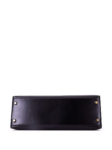 Hermès Kelly Handbag Noir Box Calf with Gold Hardware 32 (view 2)