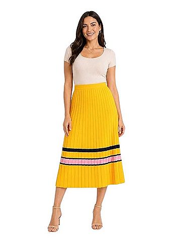 Pinko Knit Stripe Midi Skirt Active Skirt (view 1)