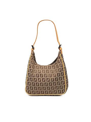 Fendi Zucchino Canvas Shoulder Bag (view 1)