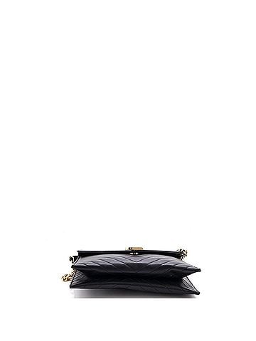 Saint Laurent Classic Monogram Envelope Chain Bag Matelasse Chevron Leather Medium (view 2)