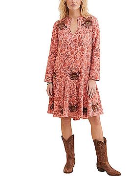 Ollari floral embroidered oversized tunic dress Casual Dress (view 1)