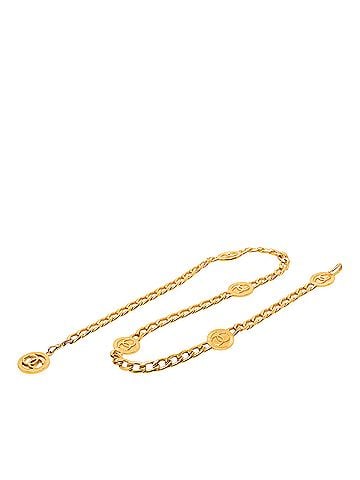 Chanel CC Gold Plated Chain Link Station Belt (view 1)