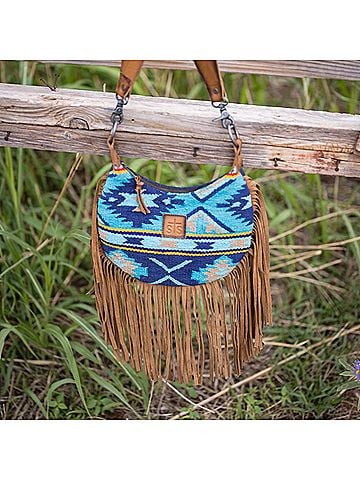 STS Ranchwear Mojave Sky Nellie Serape Fringe Shoulder Bag (view 2)