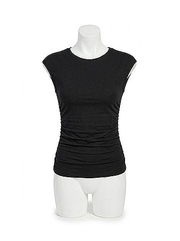 Ariella Women's Ruched Top in Black (view 1)