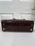 Reformation Nara Smith Croc Embossed Leather Chocolate Brown Bag Shoulder Bag - photo 5