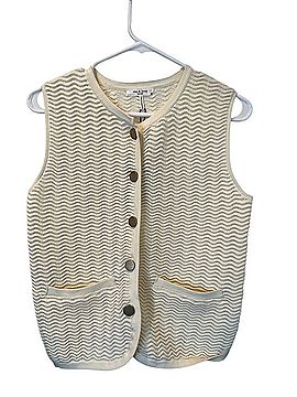 Rag & Bone Wave-Knit Button Vest Vest (view 1)