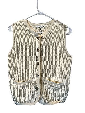Rag & Bone Wave-Knit Button Vest Vest (view 1)