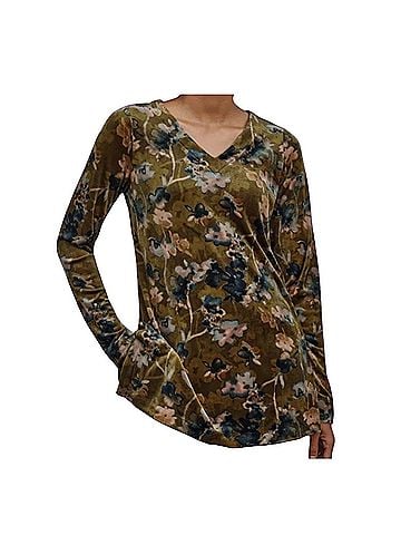 J.Jill Pure Jill Velour Top Long Sleeve Top (view 1)