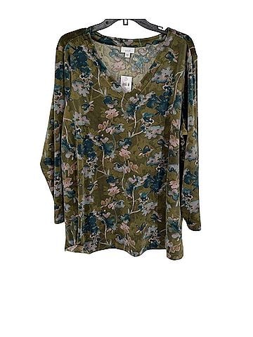 J.Jill Pure Jill Velour Top Long Sleeve Top (view 2)