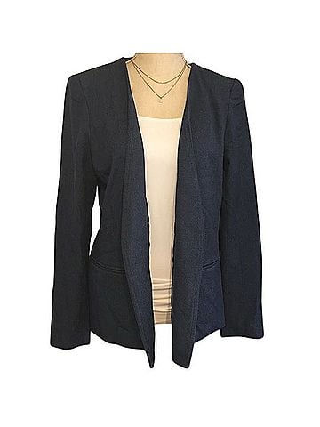 Adrienne Vittadini denim look open front blazer Blazer (view 1)