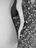 Express 100% Polyester Floral Black White Cocktail Dress Size 1 - photo 4