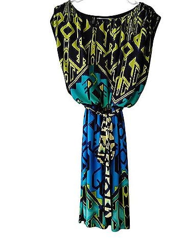 Valerie Bertinelli Abstract Print Top Casual Dress (view 1)