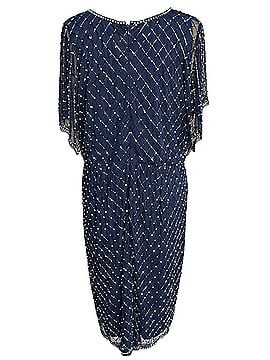 Adrianna Papell Fully Beaded Faux Pearl Lattice Sheet Dolman Cocktail Dress (view 2)