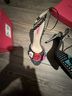 Betsey Johnson Polka Dots Black Multi Color Heels Size 8 1/2 - photo 3