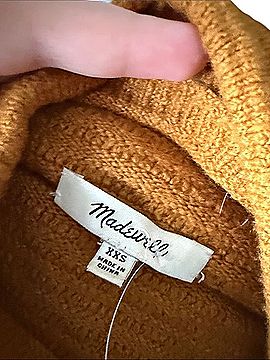 Madewell Ribbed Funnelneck Sweater Pullover Sweater (view 2)