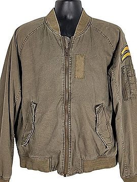 American Eagle Outfitters Military Flight Bomber Jacket Jacket (view 1)