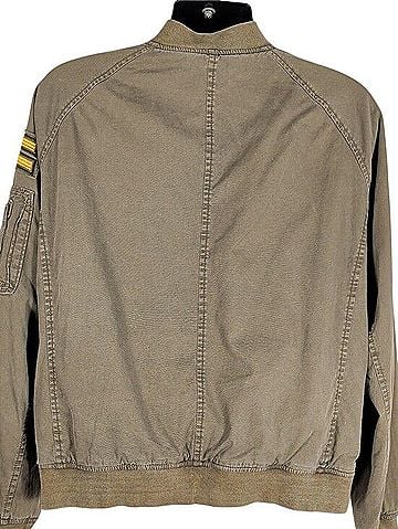 American Eagle Outfitters Military Flight Bomber Jacket Jacket (view 2)