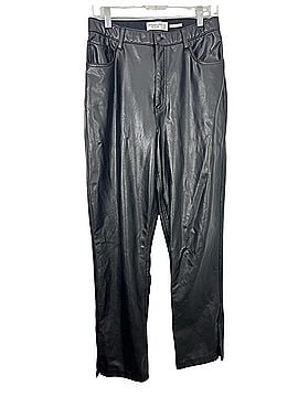 Abercrombie & Fitch straight ultra high rise Faux Leather Pants (view 1)