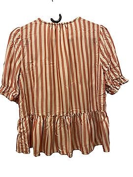 Madewell peplum heritage Short Sleeve Blouse (view 2)