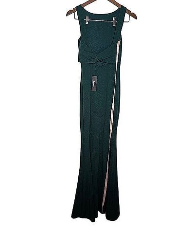 Lulus Love In Your Eyes Hunter Green Knotted Mermaid Maxi Cocktail Dress (view 2)