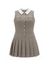 CeCe Houndstooth Gray White Casual Dress Size 12 - photo 1