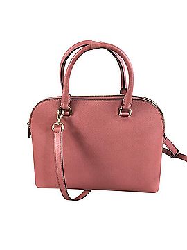 Michael Kors Cindy Dome Satchel Leather Satchel (view 2)