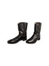 Justin 100% Leather Black Boots Size 8 1/2 - photo 1