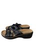 Clarks 100% Leather Black Sandals Size 9 1/2 - photo 4