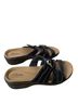 Clarks 100% Leather Black Sandals Size 9 1/2 - photo 6