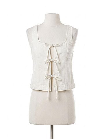 Show Me Your Mumu Lena Tie Tank in Sea Salt (view 1)