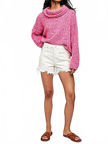 Free People Makai Cut Off Short in Bright White (view 2)