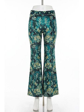 Free People Bell Bottom Pant in Emerald Combo (view 1)