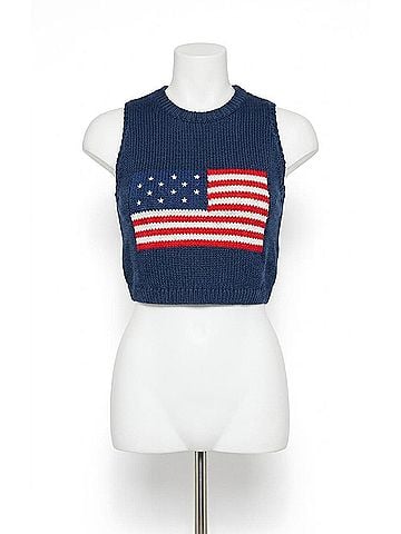 Show Me Your Mumu Milo Sleeveless Tank Top in Navy Flag (view 1)