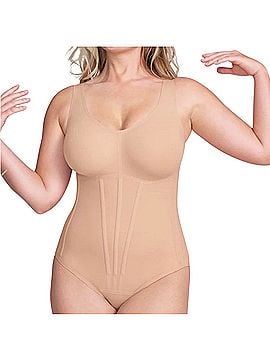 HoneyLove Boldness Bidysuit shapewear nude Bodysuit (view 1)