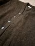 Lambswool 100% Wool Brown Wool Cardigan Size L - photo 4