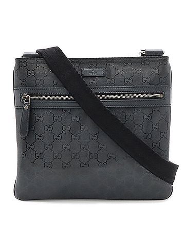 Gucci GUCCI GG Imprime Shoulder Bag, Leather, Black, 295257 (view 2)