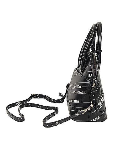 Balenciaga Balenciaga Small Logo Ville Printed Bag in Black Leather (view 2)